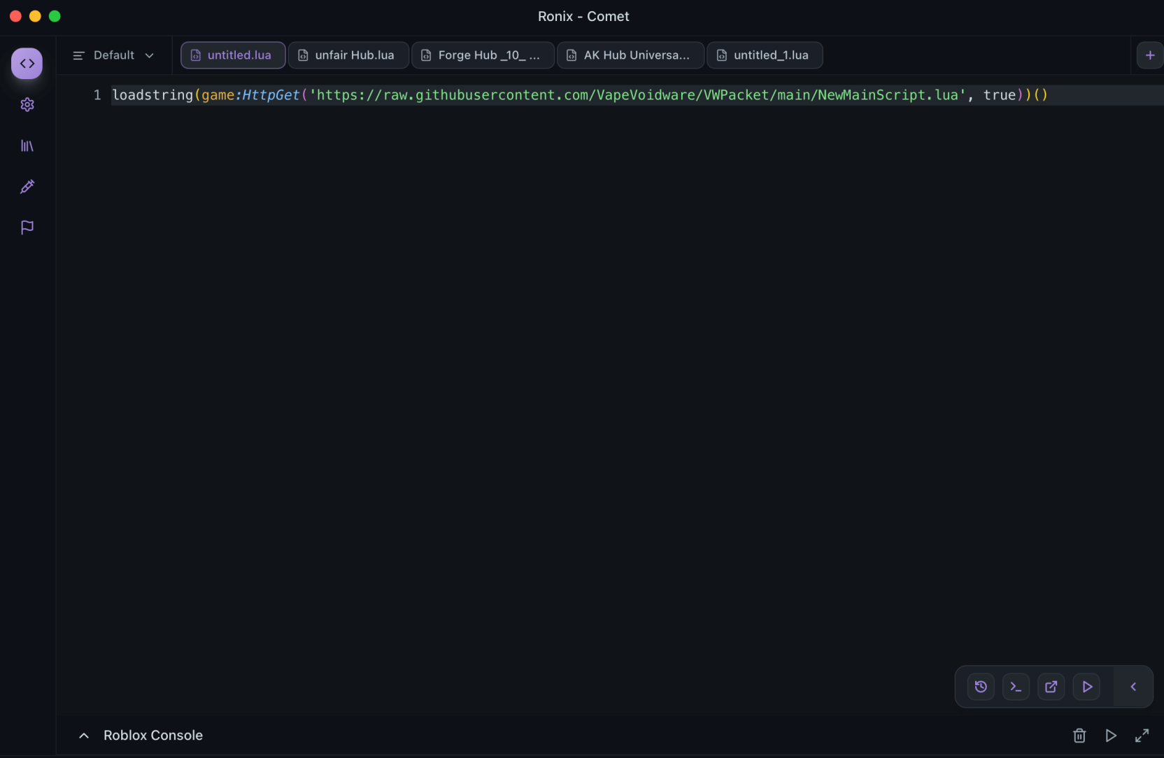 Ronix macos interface